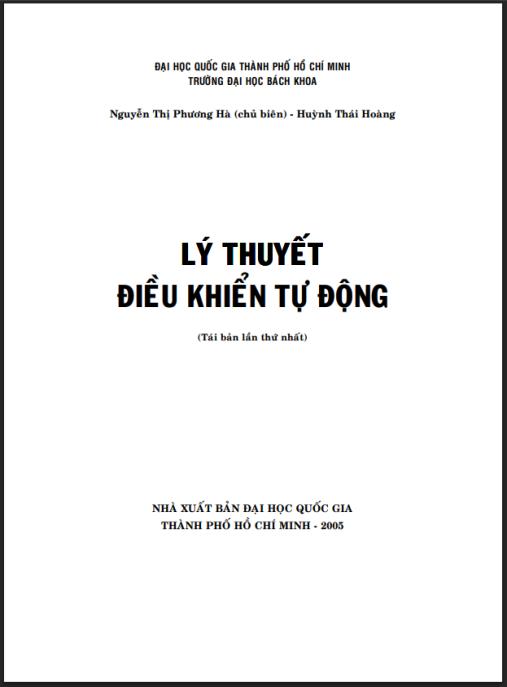 Lý thuyết điều khiển tự động – Nền tảng vững chắc cho kỹ sư tự động hóa