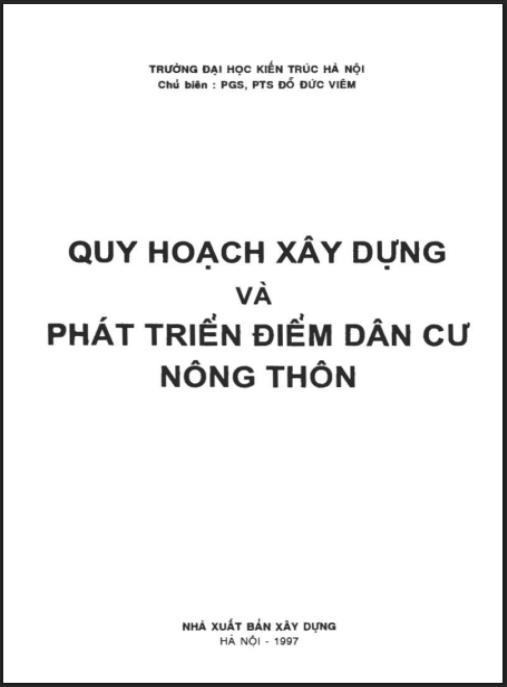Quy Hoạch Xây Dựng Và Phát Triển Điểm Dân Cư Nông Thôn – Ebook PDF