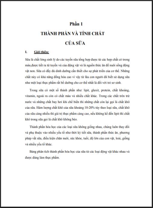 Tài Liệu Chuyên Sâu: Quy trình sản xuất sữa đặc có đường và sữa chua