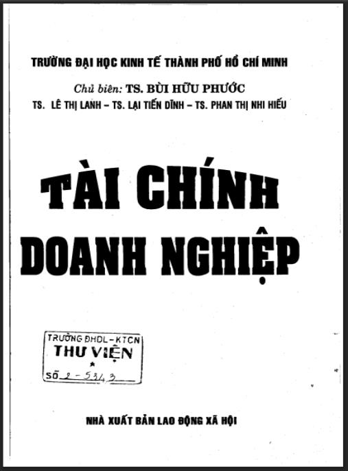 Tài chính doanh nghiệp Phần 1 – Nền tảng vững chắc cho doanh nhân
