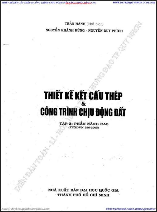 Thiết Kế Kết Cấu Thép Và Công Trình Chịu Động Đất Tập 2 – Phần Nâng Cao | Ebook PDF Chuẩn