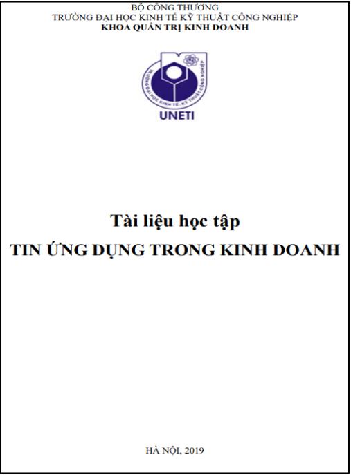 Tin ứng dụng trong kinh doanh – Hướng dẫn Excel thực chiến cho QTKD