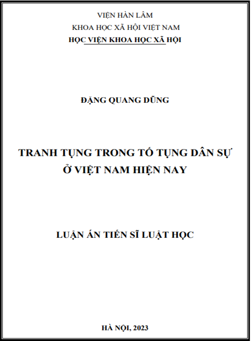 Tranh tụng trong tố tụng dân sự ở Việt Nam hiện nay – Bí quyết chiến thắng tòa án