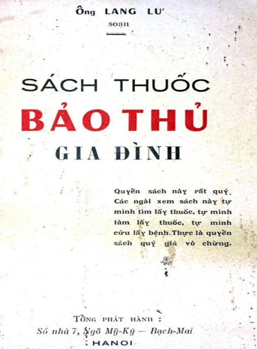 Sách Thuốc Bảo Thủ Gia Đình – Bí Quyết Chăm Sóc Sức Khỏe Tại Nhà