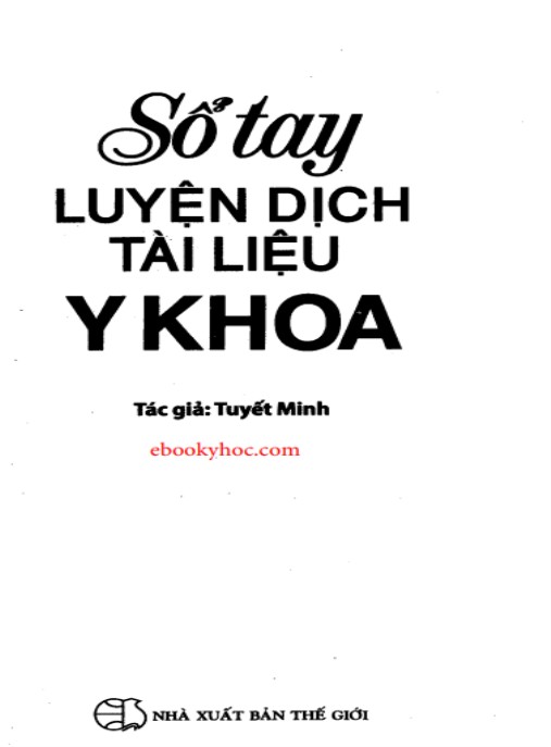 Sổ Tay Luyện Dịch Tài Liệu Y Khoa – Bí Quyết Thành Thạo Thuật Ngữ Y Tế