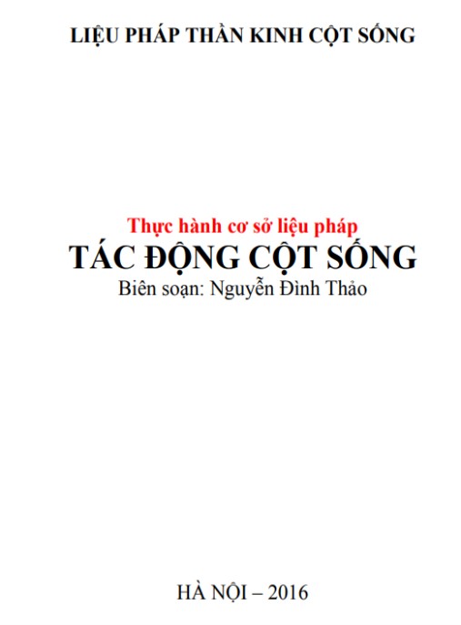 Thực Hành Cơ Sở Liệu Pháp Tác Động Cột Sống