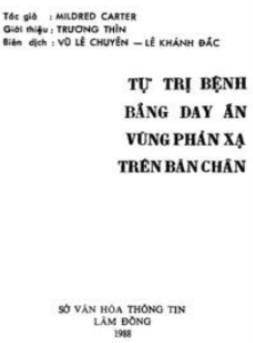 Tự Trị Bệnh Bằng Day Ấn Vùng Phản Xạ Trên Bàn Chân
